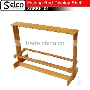 Bamboo Fishing Rod Display Shelf SGRRK104 thumbnail-1