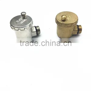 Nickel Plated or Brass 90 Degree Air Vent Valve thumbnail-2