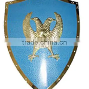 Souvenir Wooden Shield With Custom Metal Emblem thumbnail-1