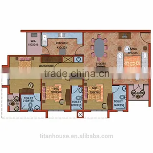 Low Cost Light Steel Prefabricated Bungalow Plans thumbnail-6
