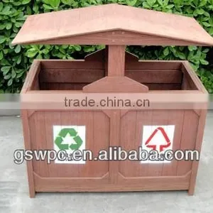 Long Usage and Waterproof Outdoor Wpc Dustbin thumbnail-1