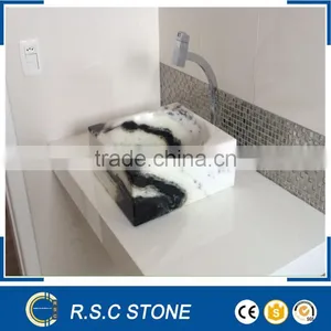 Panda White Marble Standing Sink thumbnail-1