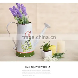 China Top Sell Coloful Decal Cute Galvanized Metal Watering Can thumbnail-2