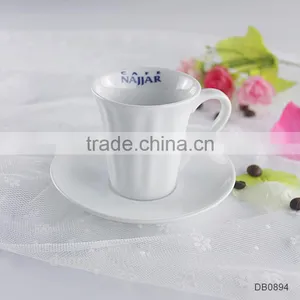 Factory Direct Wholesale Customized White Crockery Coffee Cup thumbnail-1