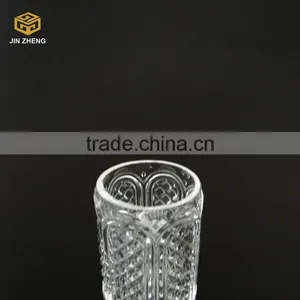 Embossed Glass Votive Candle Holders, Glass Tumbler thumbnail-2