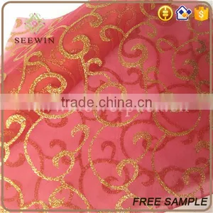 Bronze Printing Sheer Organza Rolls thumbnail-3