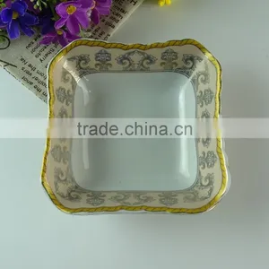 Hot Sale Porcelain Sauce Dish With Gold Decal, Small Sushi Shi , Cheap China Dish for Restaurant and Home Use in Good Quality thumbnail-2