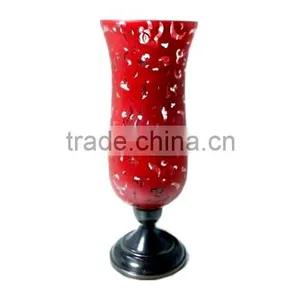 Decorative Metal Hurricane for Candlebra thumbnail-1