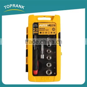 20pcs Driver Socket Set, Adjustable Socket Set Ratchet Wrench thumbnail-4