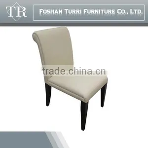 2015 Luxury Euro Style White Leather Dining Chair thumbnail-4