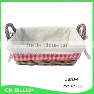 Sundries Storage Decorative Mini Knitting Wicker Handle Basket thumbnail-2