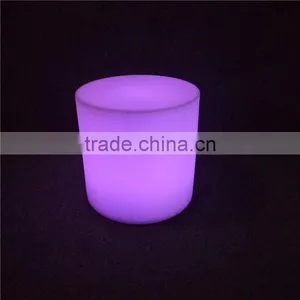 Commercial Furniture Wholesale LED Bar Furniture D42*H42cm Round Bar Stools With 16 Colours Changing thumbnail-3