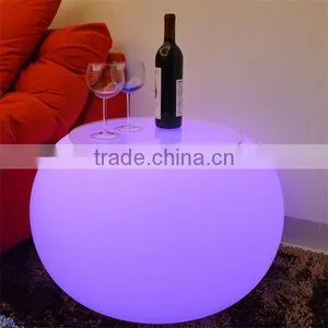 Liquid Led Restaurant Bar Furniture Round Coffee Table thumbnail-1