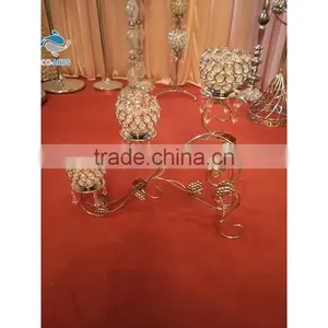 Specialized Design Clear Bling Crystal Candelabra Wedding Centerpieces thumbnail-1