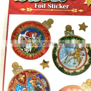 Foil Sticker, Laser Foil Sticker, Christmas Foil Sticker thumbnail-2