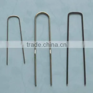 Black Landscape Staple/ Turf Pin/ Turf Nail thumbnail-1