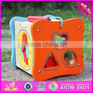 2016 Wholesale Funny Toy Wooden Shape Sorters for Babies W12D014 thumbnail-6
