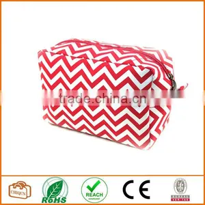 Make-Up Cosmetic Tote Bag Travel Case (Red) thumbnail-1