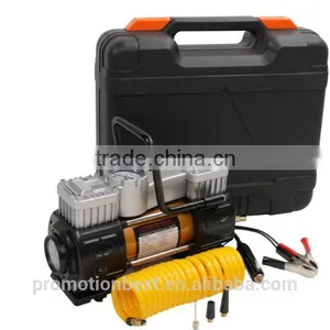 Tire Inflator, BACOENG Portable Air Compressor Kit - Double Cylinder - DC12V - Pump to 150 Psi - With Gauge & Light - Best for C thumbnail-3