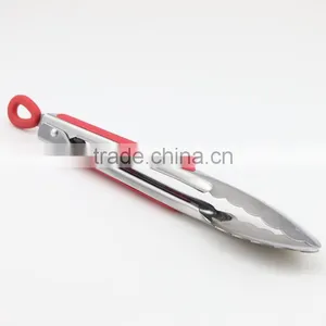 9 Inch Mini Kitchen Ware Stainless Steel Tongs thumbnail-2