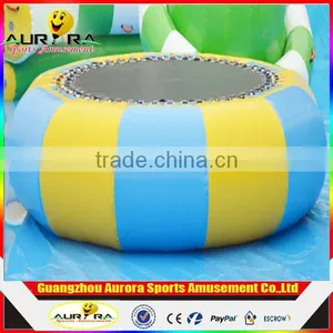 Most Popular Inflatable Water Trampoline Used Interactive Water Park Games thumbnail-1