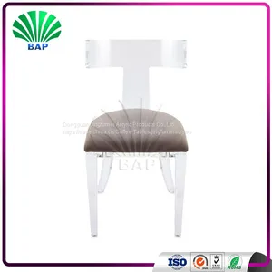 Hot Selling Acrylic Dining Chair Lucite Clear Chair Soft Cushion Dining Chair thumbnail-1