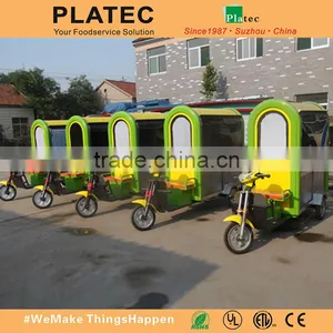 Wholesale China Stainless Steel Electric Tricycle Mobile Food Carts for Sale thumbnail-6