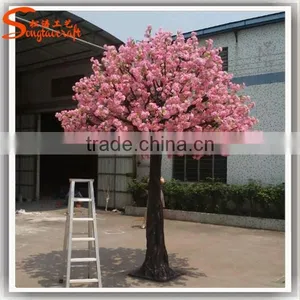 Silk Ornament Cherry Tree Artificial Fake Trees Cherry Blossoms Artificial Decorative Tree Christmas Tree and Plants thumbnail-2
