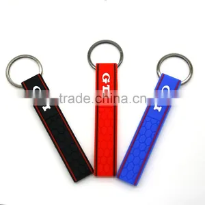 Promotional Gifts Wholesale Silicone GTI Keychain 3d Pvc Rubber Keychain Keyring thumbnail-3