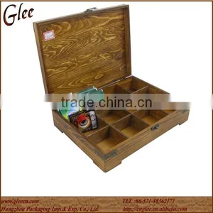 Antique Empty Wooden Coffee Box Gift Boxes thumbnail-1