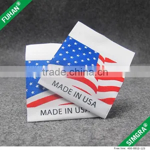 Cheap High Quality Custom Flag Custom Woven Label thumbnail-1