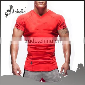 Top Quality Dry Fit Gym Wear t Shirt Bodybuilding Men's Sports t Shirt thumbnail-1