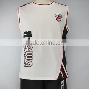 2015 OEM Summer Basketball Sleeveless Tee Shirt Custom Mens Tank Top thumbnail-1