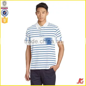 Good Cheap Price 200 Grams Urban 100% Cotton Oem Stripes Print Style Customized Embroidered Logo Polo Shirts for Mens thumbnail-5