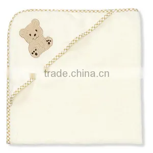Trade Assurance Applique Animal Baby Towel With Hood/custom 100%cotton Terry Hooded Baby Bath Towel thumbnail-3