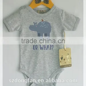Wholesale Childrens Clothing Newborn Baby 100 % Cotton Fancy Fox Romper thumbnail-2