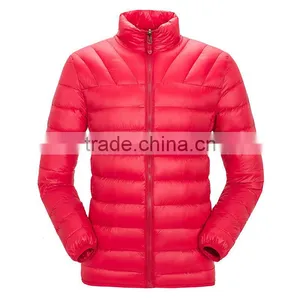 Custom High Quality Womens Winter Lightweight and Warm Goose Down Feather Filled Padded Jackets thumbnail-1
