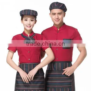 OEM ODM Restaurant Uniform Bar Waitress Waiter Hotel Uniform Manufacturer thumbnail-1