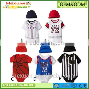 China Clothing Baby Short Sleeve Romper Set thumbnail-1