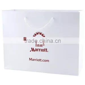 White Kraft Eurotote Shopping Bag - Features Cardboard Bottom, Dimensions Are 13" x 5" x 10" and Comes With Your Logo. thumbnail-1