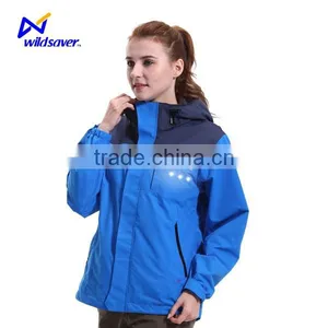Sports Biker Running Glowing Safety Waterproof Windbreaker Jacket thumbnail-1