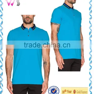 Mens Golf Polos Dry Fit Shirts Muscle Fit Short Sleeve Golf Polo Shirts for Men Hotsale thumbnail-5