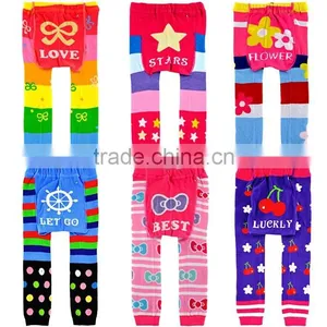 Hot Sale Baby Girls And Boys PP Pants Cooton With Cut Cartoon Pattern Knit Children Leggings For Toddle Wear SC40822-10 thumbnail-1