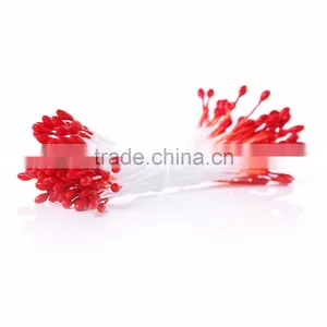 Cheap Wholesale Pearlized Craft Fruit Green Artificial Flower Stamen For Cakes Decoration thumbnail-5