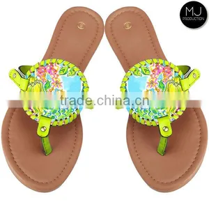 2017 Factory Monogram Disc Women Sandals Flip Flop thumbnail-3