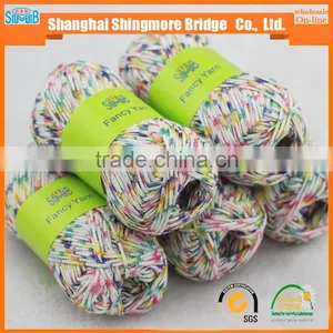 China Knitting Yarn Factory Hot Wholesale Eco-friendly Quality Soft Ribbon Yarn for Hand Knitting thumbnail-1
