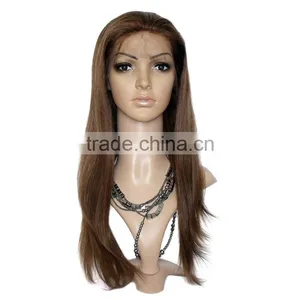 Color 4# Straight Wave 100% Percent Brazilian Human Hair Wigs thumbnail-6