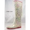 Colored Sweet Round Dots Rubber Half Rain Boots For Girls thumbnail-1