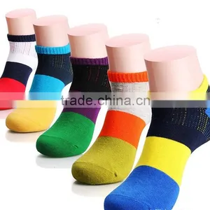 2017 TOP QUALITY Wholesale Customized Custom Cotton Men Ankle Socks Men's Low Cut Socks thumbnail-1