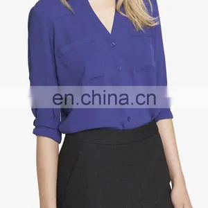 CHEFON Long Convertible Sleeve Polyester Crepe Models Skirts and Blouses thumbnail-1